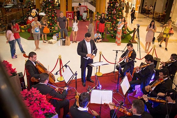 Bravo Tatuí leva tenor, orquestra de cordas com piano e coro infantil ao Shopping Villa Lobos